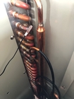 Outdoor Ductless Electric Air Source Heat Pump Double Thread Copper Tube Exchanger