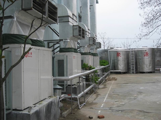 Automatic Controller Electric Air Source Heat Pump Galvanized Steel Sheet Structure Safe &amp; Comfort