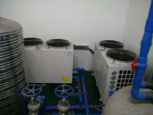 Automatic Controller Electric Air Source Heat Pump Galvanized Steel Sheet Structure Safe & Comfort