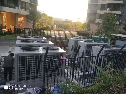 84KW EVI Constant 38 Degree Swimming Pool Heat Pump Pool Water Heater 22000L/H Anti - Corrosion Heat Exchanger