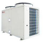42kw Air To Water Heat Pump In Combination With Swimming Pool Water Curtain Cascade Waterfall