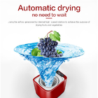 Automatic Fruit And Vegetable Brush Washer For Disinfecting And Sterilizing / Food Material Cleaning Machine