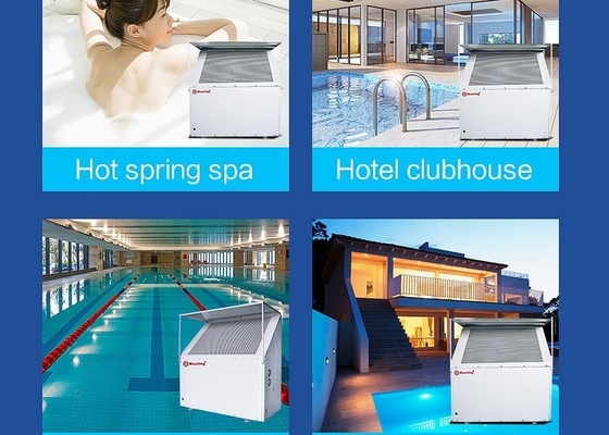 Meeting 3P 12KW Galvanized Sheet Monobloc Air Source Heat Pump 220V Pool Spa Sauna Water Heaters