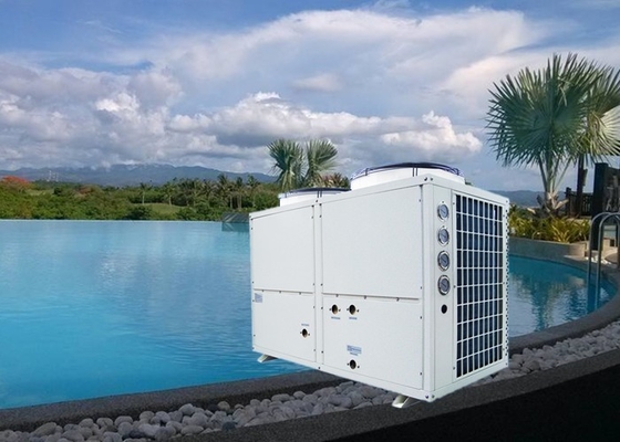Meeting 42KW Trinity Air Source Heat Pump Copeland Compressor Work With Solar Water Heater