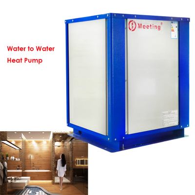 Mds50d water source Trinity heat pump domestic hot water supply and space heating system