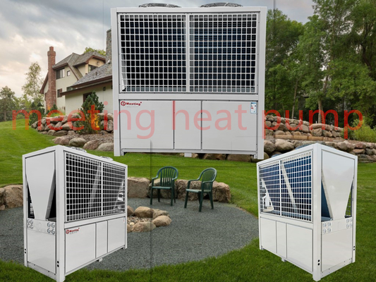 Md200d Large Energy Saving Air Source Heat Pump Water Heater And Heating Unit Installation Project