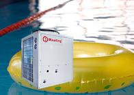 High temperature micro top blowing air-water heat pump for high temperature bubble pool machine