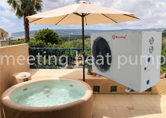 Meeting 12KW Swimming Pool Heat Pump Energy Saving Environmental Protection R32 High Temperature Bubble Pool 42 ℃