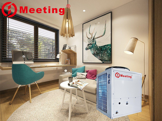 Meeting center house air condition,heating cooling and domestic hot water, air to water heat pump 220V/380V 12-20kw