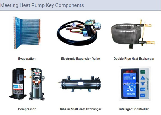 popular design factory price air to Water Heat Pump with R410A for High Water Temperature