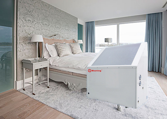Meeting CE heat pump r410A apartment adopts air-to-water heat pump for heating and cooling