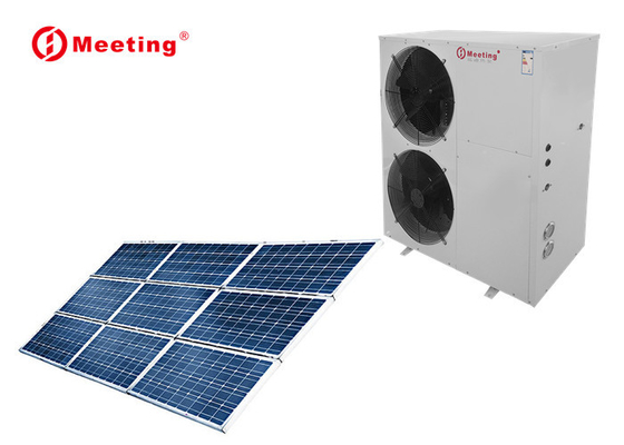 Meeting hot water heater air to water heat pump with flat plate solar collector CE