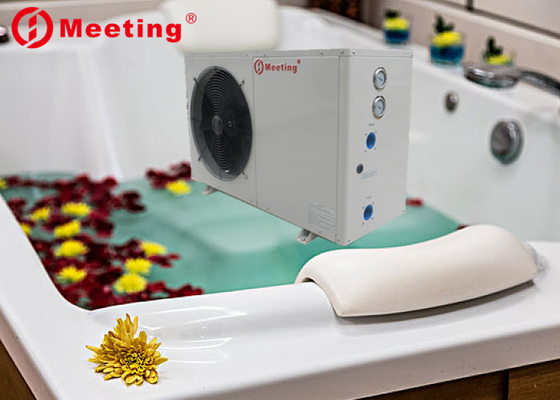 Meeting 220V 1 Phase 60HZ 12kw Swimming Pool Heat Pump Water Heater Anticorrosive Heat Exchanger Rohs