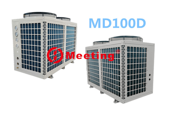 Meeting MD100D R32 Air To Water Heat Pump System For Hotel School Heating And Cooling