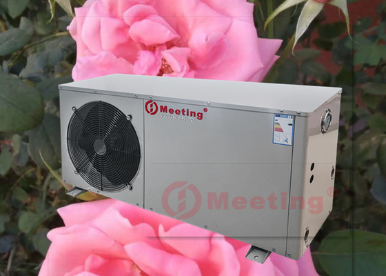 4.8KW Air To Water Heat Pump With Radiator Heating System Gray White Color Galvanized Sheet