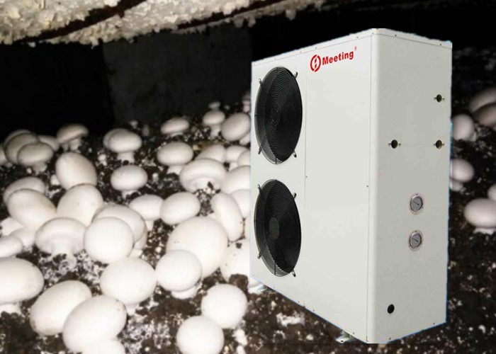 Automaticlly Defrosting Air To Water Heat Pump For Mushroom Farming Heating Cooling Hot Water