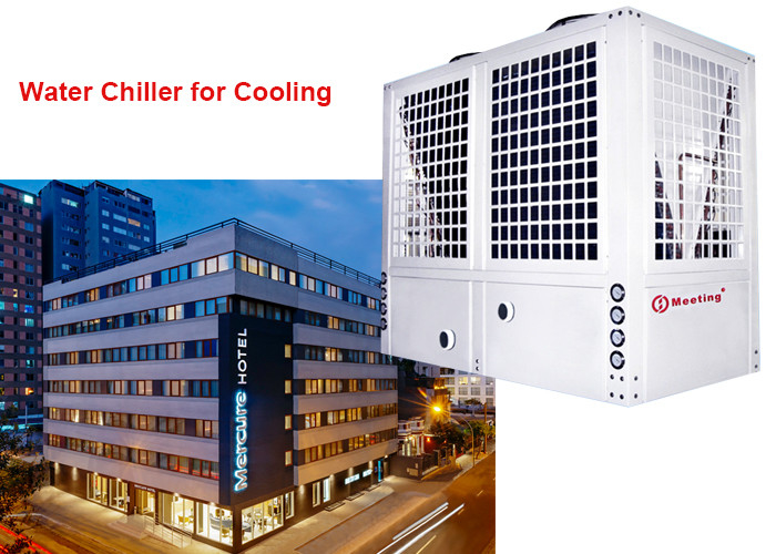 Customize Low Temperature 56KW 10 Ton Outdoor Cooler Water Chiller For Hotel Cooling System