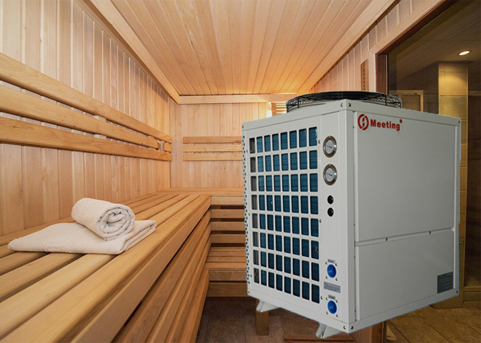 EVI Scroll Compressor Hydronic Heat Pump Air To Water R407 R32 For Sauna Swimming Pool Spa