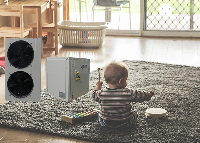 Cold Climate EVI Indoor Split Inverter Heat Pump For DHW Heating With Wireless Controller