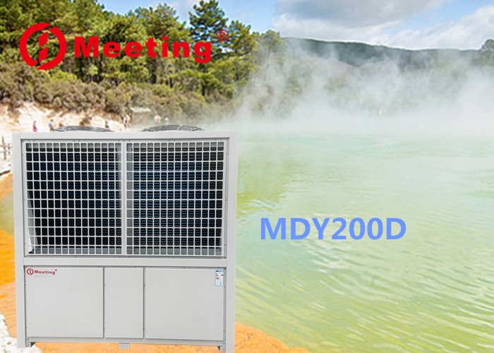 84KW Spa Sauna Swimming Pool Heat Pump Water Heater 84kw High Temperature 55°C Bubble Pool Heat Pump