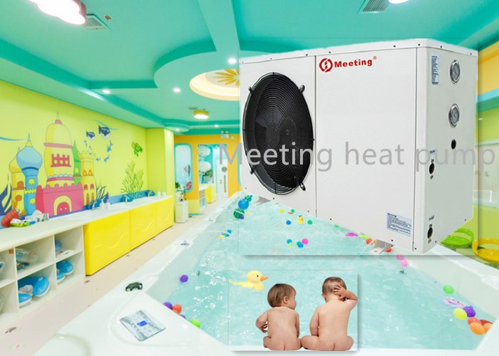 380V Swimming Pool Heat Pump For Baby Spa Sauna Bubble Pools Air To Water With 12KW Water And Electricity Separation