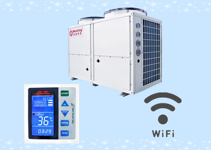 Meeting air to water pool heat pump dc inverter air to water heating heat pump WIFI controller swimmingpool outdoor
